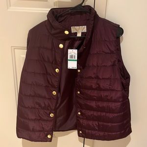 Michael Kors Maroon Vest